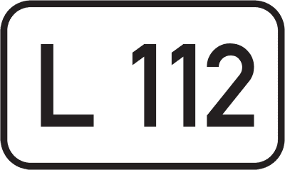 Straßenschild Landesstraße L 112
