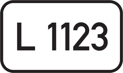 Straßenschild Landesstraße L 1123