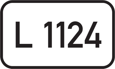 Straßenschild Landesstraße L 1124