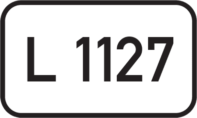Straßenschild Landesstraße L 1127