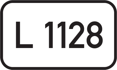 Straßenschild Landesstraße L 1128