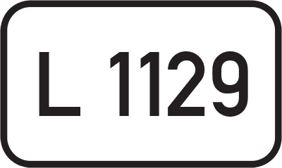 Straßenschild Landesstraße L 1129