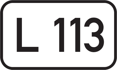 Straßenschild Landesstraße L 113