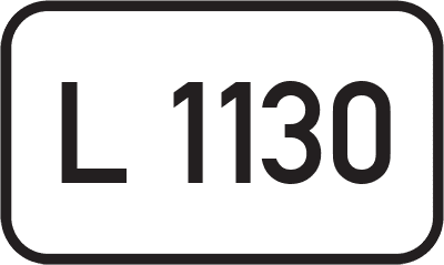 Straßenschild Landesstraße L 1130