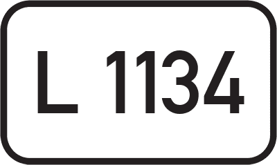 Straßenschild Landesstraße L 1134