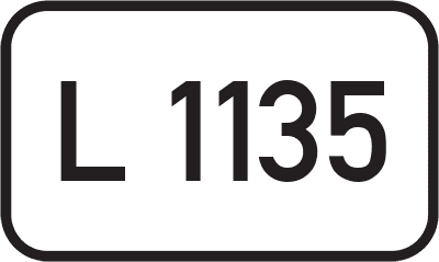 Straßenschild Landesstraße L 1135