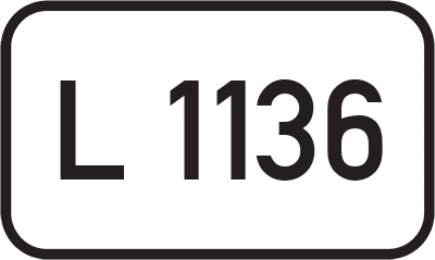 Straßenschild Landesstraße L 1136