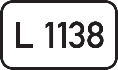 Straßenschild Landesstraße L 1138