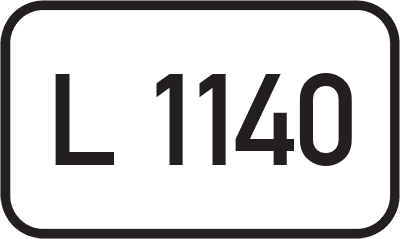 Straßenschild Landesstraße L 1140