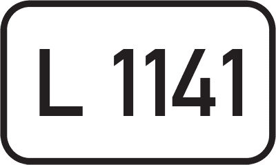 Straßenschild Landesstraße L 1141
