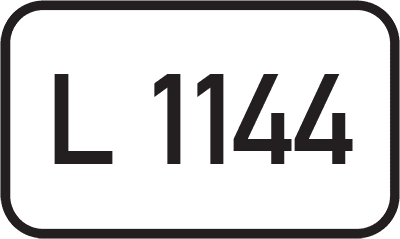 Straßenschild Landesstraße L 1144