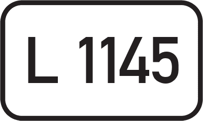 Straßenschild Landesstraße L 1145