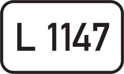 Straßenschild Landesstraße L 1147