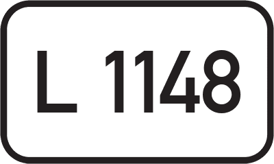 Straßenschild Landesstraße L 1148