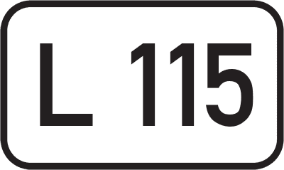 Straßenschild Landesstraße L 115