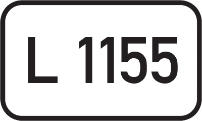 Straßenschild Landesstraße L 1155