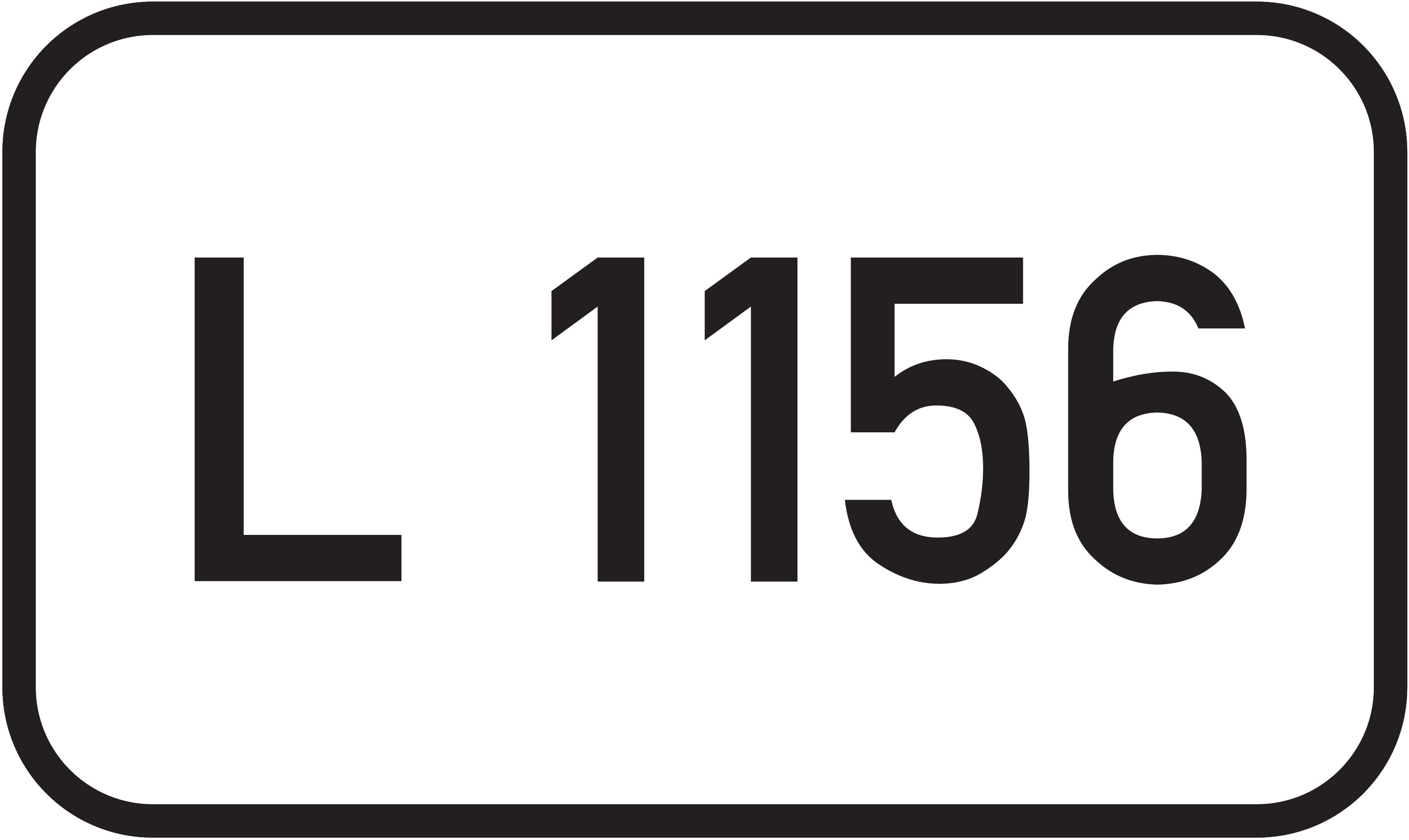 Straßenschild Landesstraße L 1156