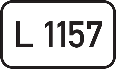 Straßenschild Landesstraße L 1157