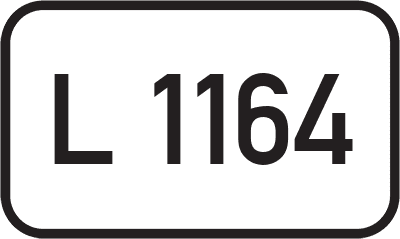 Straßenschild Landesstraße L 1164