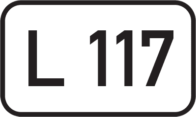 Straßenschild Landesstraße L 117