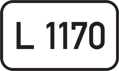 Straßenschild Landesstraße L 1170
