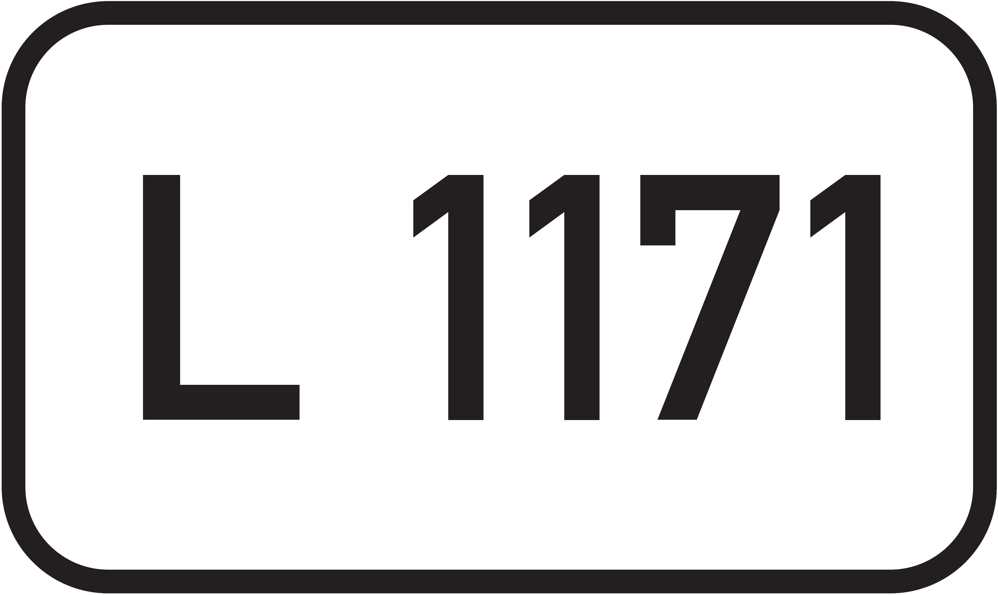 Straßenschild Landesstraße L 1171