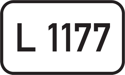 Straßenschild Landesstraße L 1177