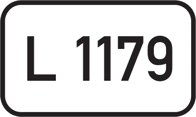 Straßenschild Landesstraße L 1179