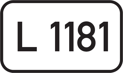 Straßenschild Landesstraße L 1181