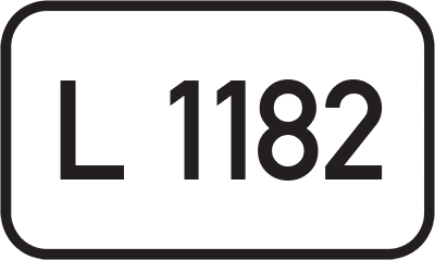 Straßenschild Landesstraße L 1182