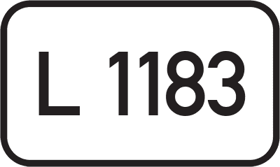 Straßenschild Landesstraße L 1183