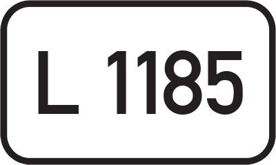 Straßenschild Landesstraße L 1185
