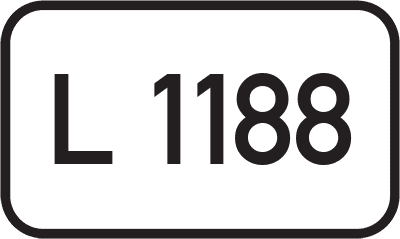 Straßenschild Landesstraße L 1188