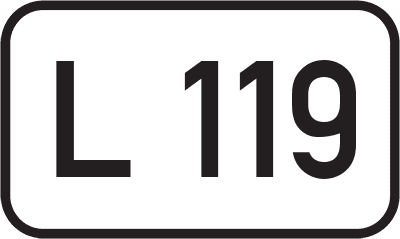 Straßenschild Landesstraße L 119