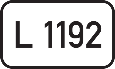 Straßenschild Landesstraße L 1192