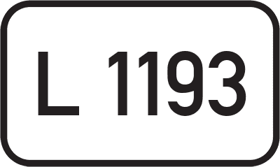 Straßenschild Landesstraße L 1193