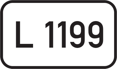 Straßenschild Landesstraße L 1199