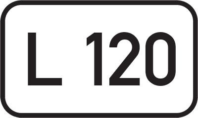 Straßenschild Landesstraße L 120