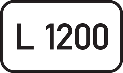Straßenschild Landesstraße L 1200
