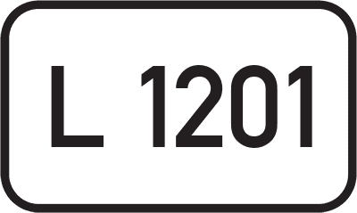 Straßenschild Landesstraße L 1201