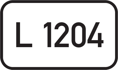 Straßenschild Landesstraße L 1204