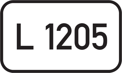 Straßenschild Landesstraße L 1205