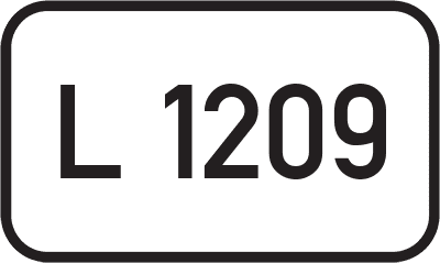 Straßenschild Landesstraße L 1209