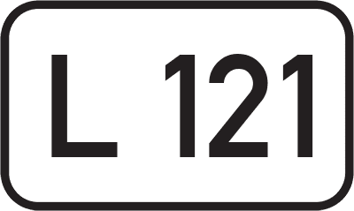Straßenschild Landesstraße L 121