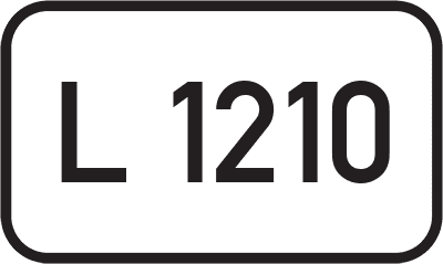 Straßenschild Landesstraße L 1210