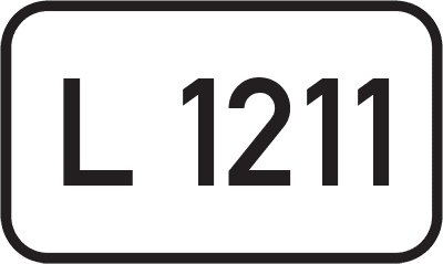 Straßenschild Landesstraße L 1211