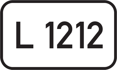 Straßenschild Landesstraße L 1212
