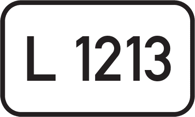 Straßenschild Landesstraße L 1213