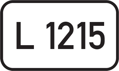 Straßenschild Landesstraße L 1215