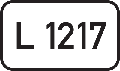 Straßenschild Landesstraße L 1217